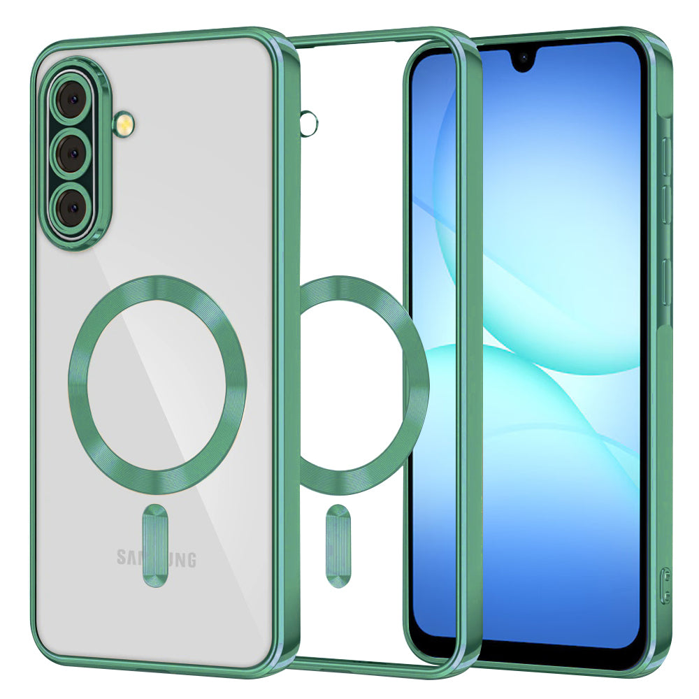 Θήκη MagSafe για Samsung Galaxy A17 4G / A17 5G, Techsuit, Luxury Crystal, Ανοιχτό Πράσινο