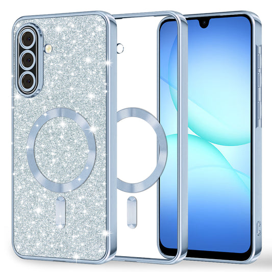 Θήκη MagSafe για Samsung Galaxy A17 4G / A17 5G, Techsuit, Luxury Glitter, Bleu
