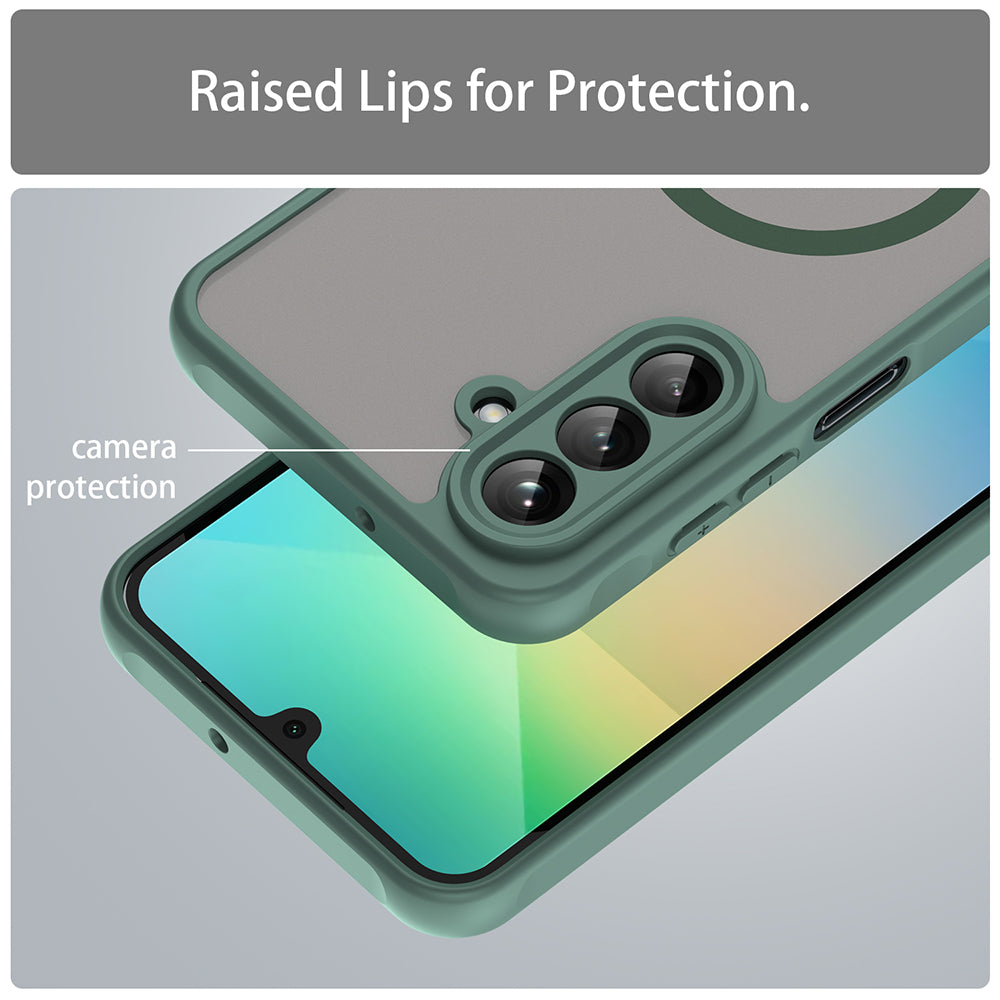 Θήκη MagSafe για Samsung Galaxy A26 A266, Techsuit, HaloFrost II, Πράσινο
