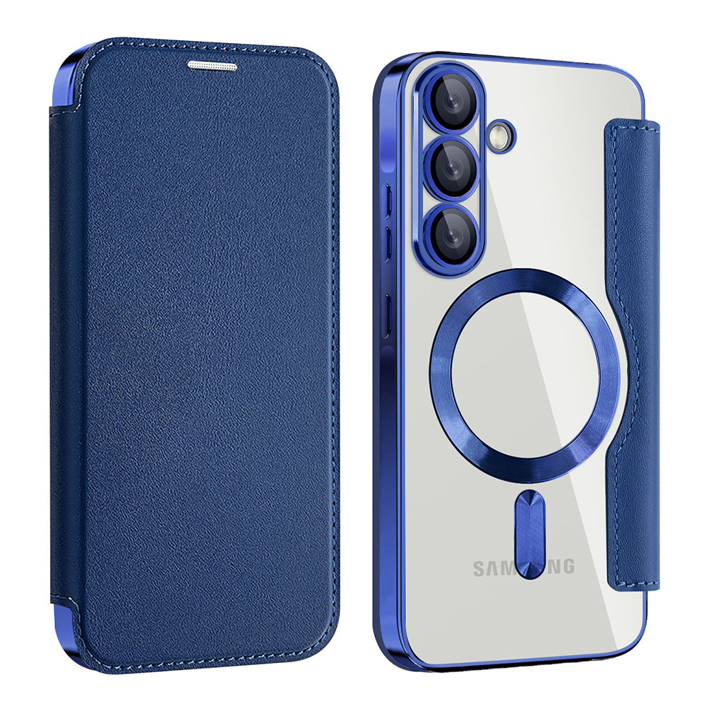 Θήκη MagSafe για Samsung Galaxy A26 A266, Techsuit, SmartMag Book, Μπλε
