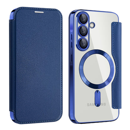 Θήκη MagSafe για Samsung Galaxy A26 A266, Techsuit, SmartMag Book, Μπλε