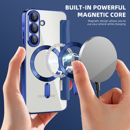 Θήκη MagSafe για Samsung Galaxy A26 A266, Techsuit, SmartMag Book, Μπλε