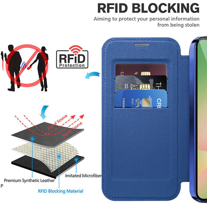 Θήκη MagSafe για Samsung Galaxy A26 A266, Techsuit, SmartMag Book, Μπλε