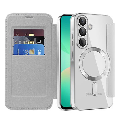 Θήκη MagSafe για Samsung Galaxy A26 A266, Techsuit, SmartMag Book, Γκρι
