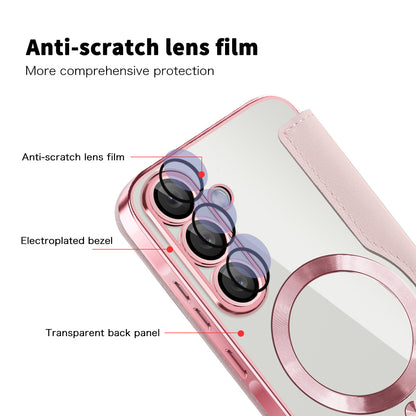 Θήκη MagSafe για Samsung Galaxy A26 A266, Techsuit, SmartMag Book, Ροζ