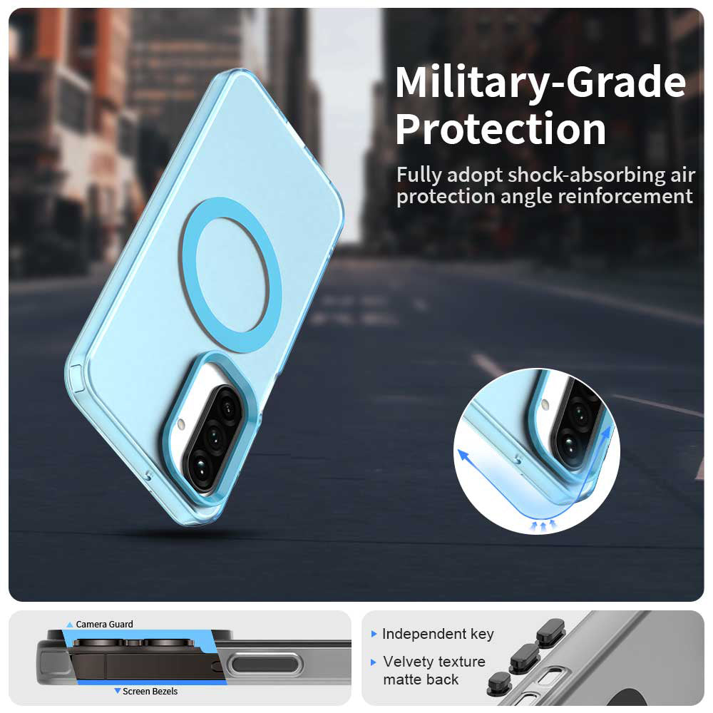MagSafe Case for Samsung Galaxy A27 5G, Techsuit, CandyCase, Blue
