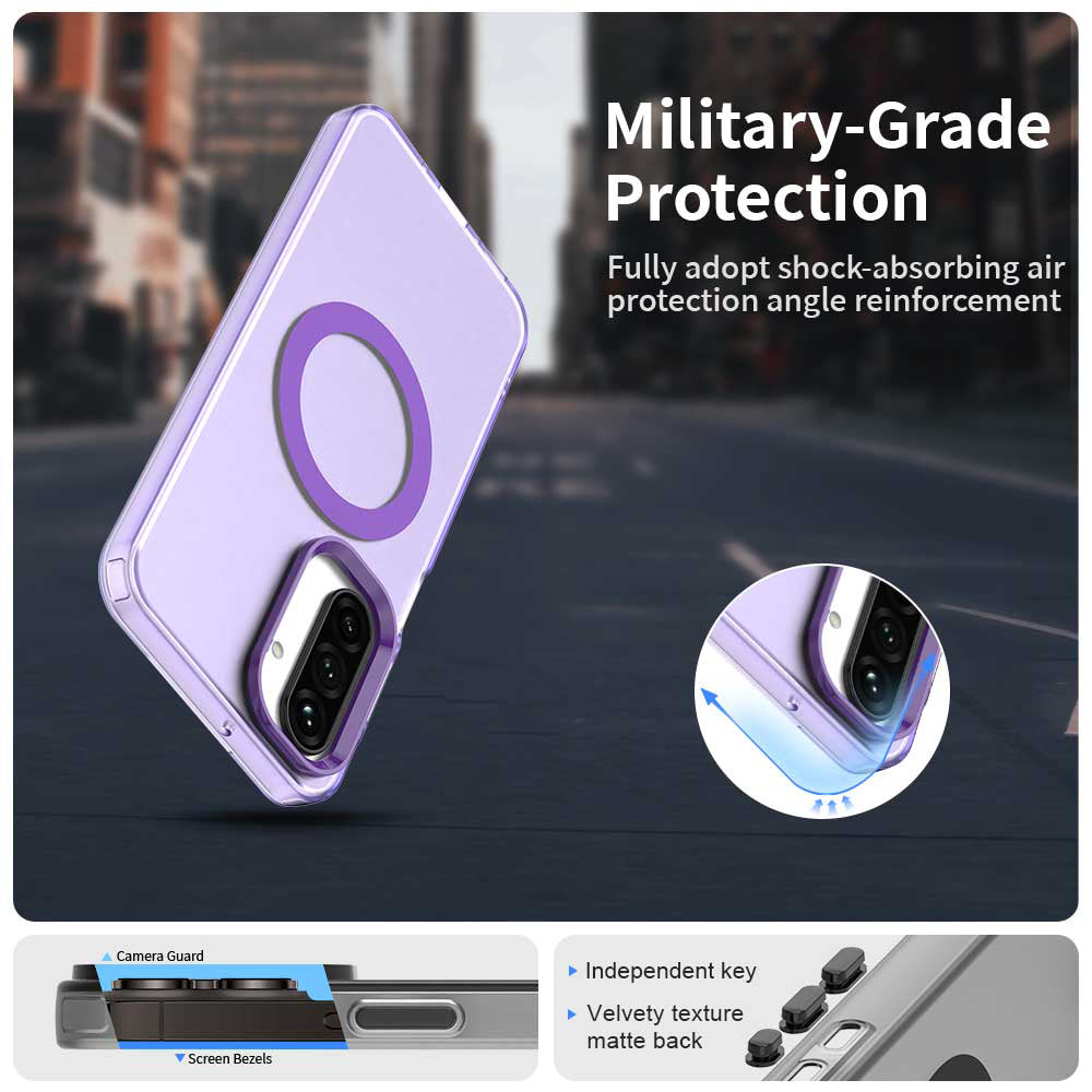 MagSafe Case for Samsung Galaxy A27 5G, Techsuit, CandyCase, Purple