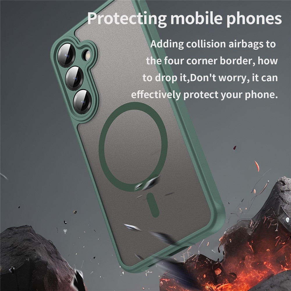 MagSafe Case for Samsung Galaxy A27 5G, Techsuit, HaloFrost II, Green