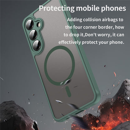MagSafe Case for Samsung Galaxy A27 5G, Techsuit, HaloFrost II, Green