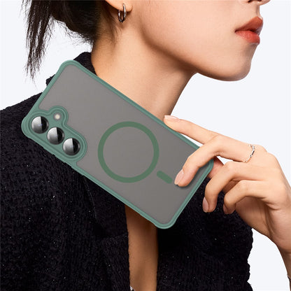 MagSafe Case for Samsung Galaxy A27 5G, Techsuit, HaloFrost II, Green