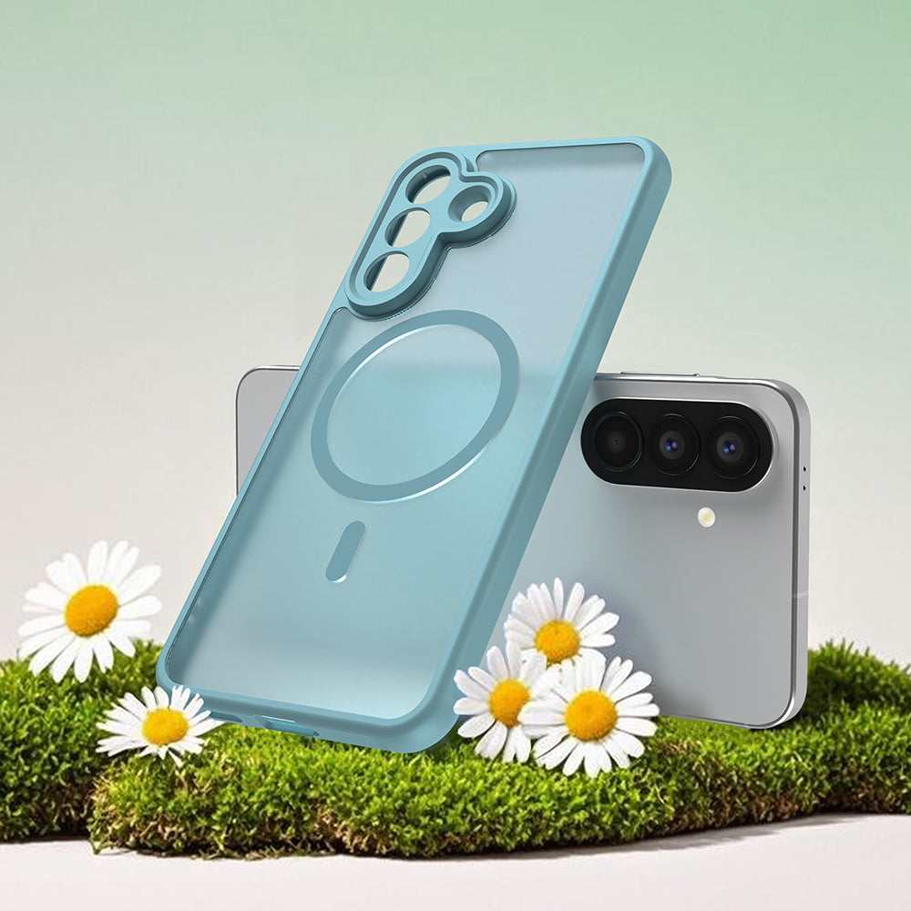 MagSafe Case for Samsung Galaxy A27 5G, Techsuit, HaloFrost II, Light Green