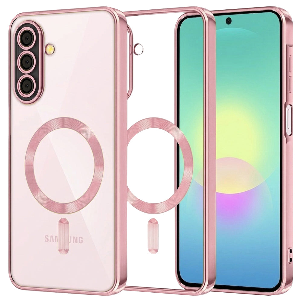 Θήκη MagSafe για Samsung Galaxy A27 5G, Techsuit, Luxury Crystal, Ροζ