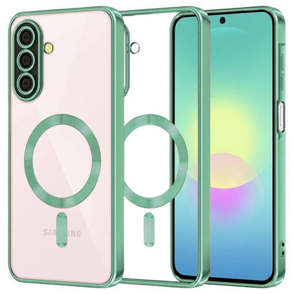 Θήκη MagSafe για Samsung Galaxy A27 5G, Techsuit, Luxury Crystal, Ανοιχτό Πράσινο