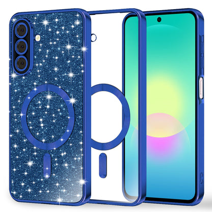 Θήκη MagSafe για Samsung Galaxy A27 5G, Techsuit, Luxury Glitter, Σκούρο Μπλε