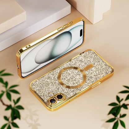 Θήκη MagSafe για Samsung Galaxy A27 5G, Techsuit, Luxury Glitter, Ανοιχτό Μωβ