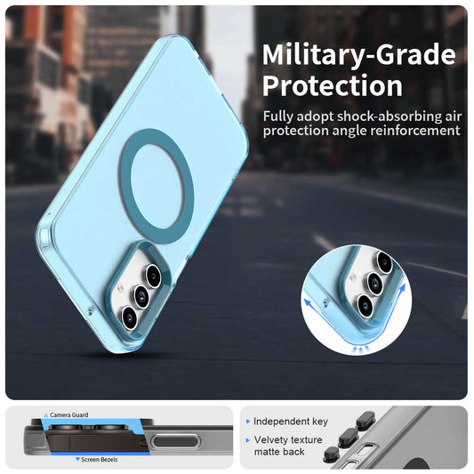 Θήκη MagSafe για Samsung Galaxy A35 5G A356, Techsuit, CandyCase, Μπλε