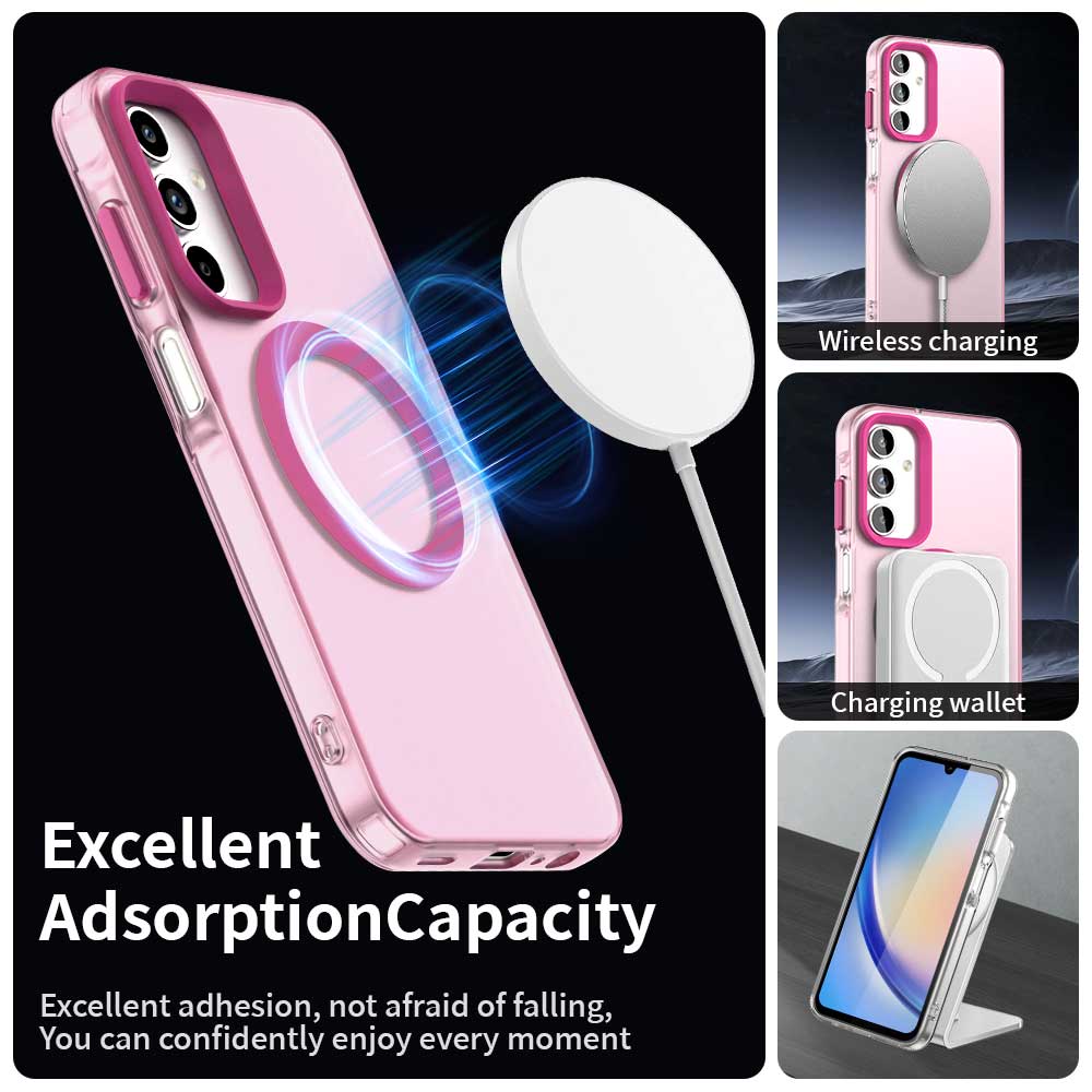 Θήκη MagSafe για Samsung Galaxy A35 5G A356, Techsuit, CandyCase, Ροζ