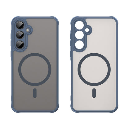 Θήκη MagSafe για Samsung Galaxy A35 5G A356, Techsuit, HaloFrost II, Μπλε Σκούρο