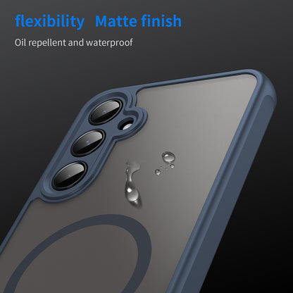 Θήκη MagSafe για Samsung Galaxy A35 5G A356, Techsuit, HaloFrost II, Μπλε Σκούρο