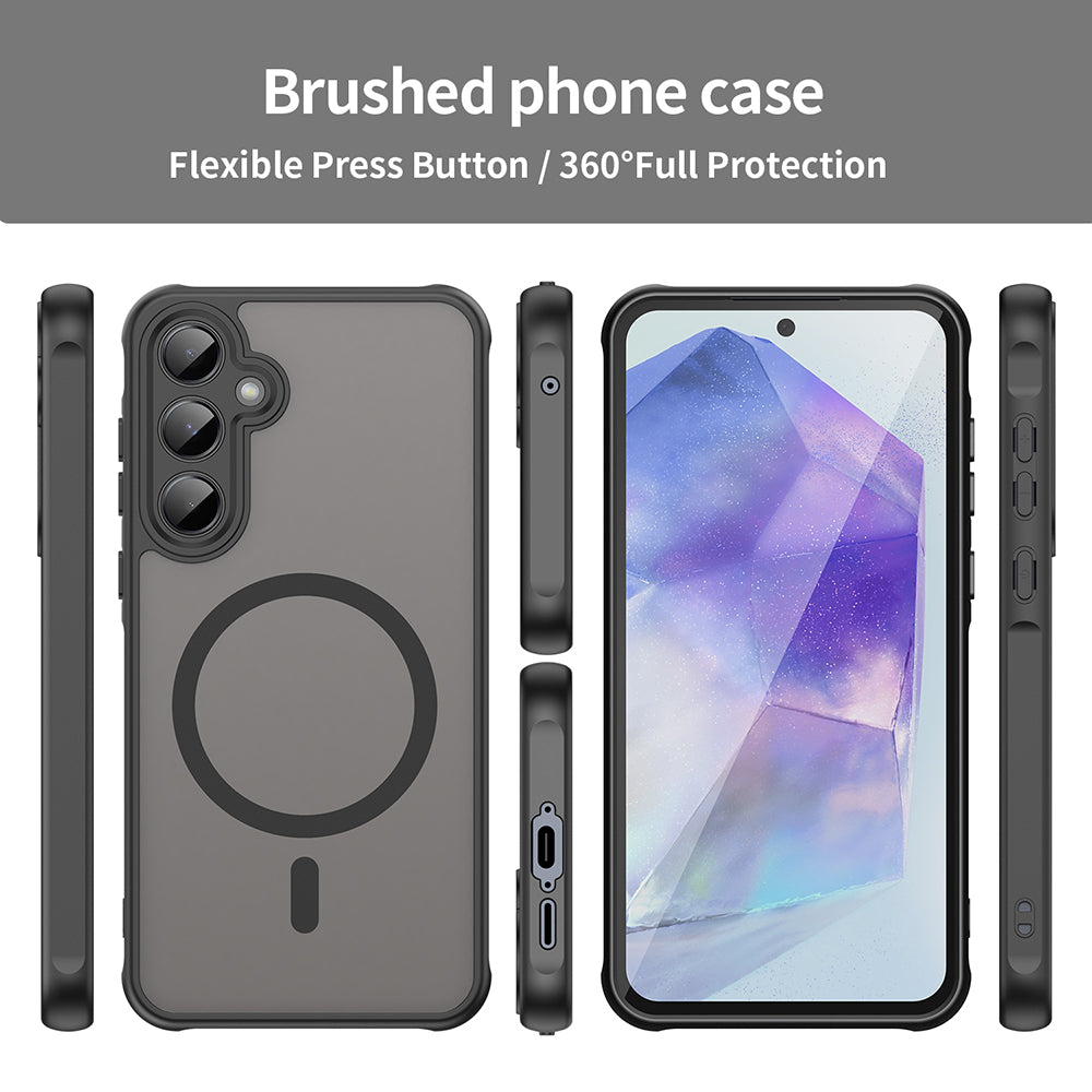 Θήκη MagSafe για Samsung Galaxy A35 5G A356, Techsuit, HaloFrost II, Μαύρο