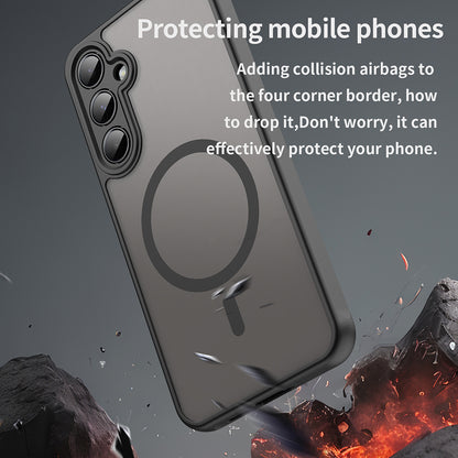 Θήκη MagSafe για Samsung Galaxy A35 5G A356, Techsuit, HaloFrost II, Μαύρο
