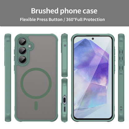 Θήκη MagSafe για Samsung Galaxy A35 5G A356, Techsuit, HaloFrost II, Πράσινο