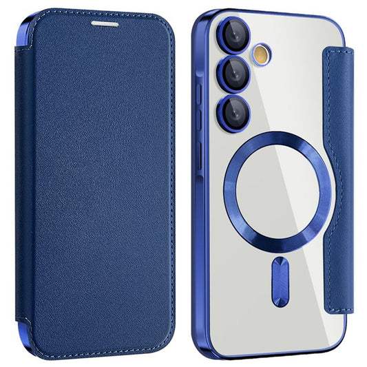 Θήκη MagSafe για Samsung Galaxy A35 5G A356, Techsuit, SmartMag Book, Μπλε