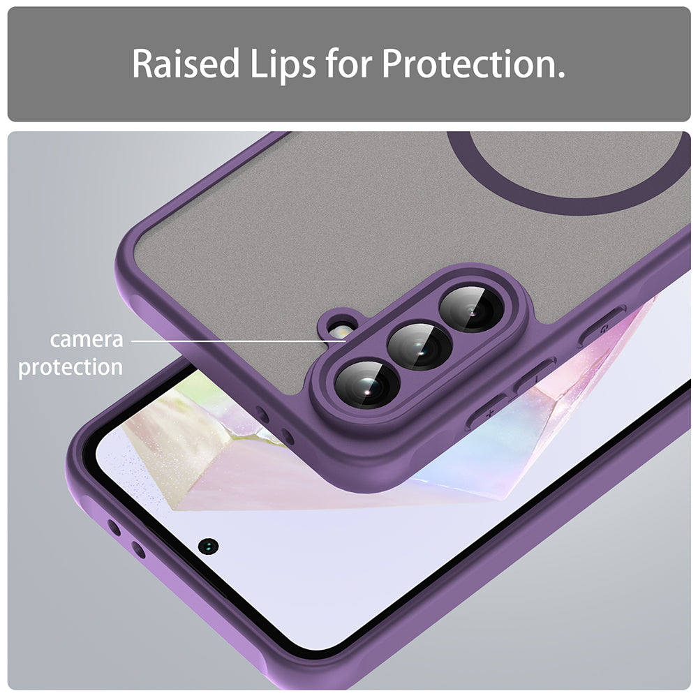 Θήκη MagSafe για Samsung Galaxy A36 A366, Techsuit, HaloFrost II, Μωβ