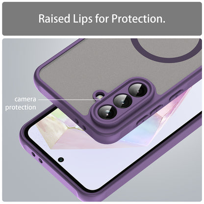 Θήκη MagSafe για Samsung Galaxy A36 A366, Techsuit, HaloFrost II, Μωβ