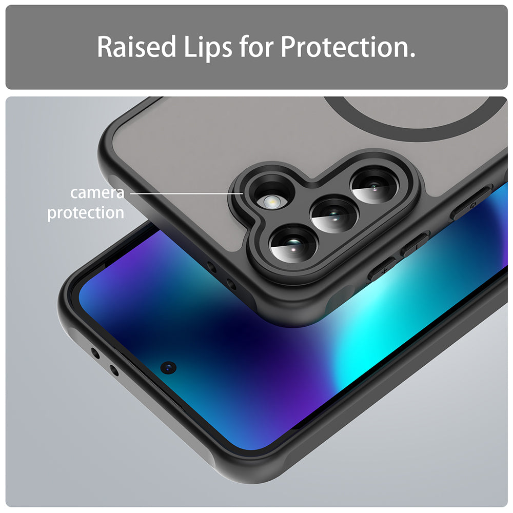 Θήκη MagSafe για Samsung Galaxy A37 5G, Techsuit, HaloFrost II, Μαύρη