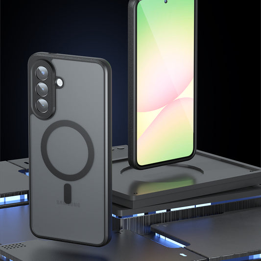 Θήκη MagSafe για Samsung Galaxy A37 5G, Techsuit, PureFrost, Ματ Μαύρη