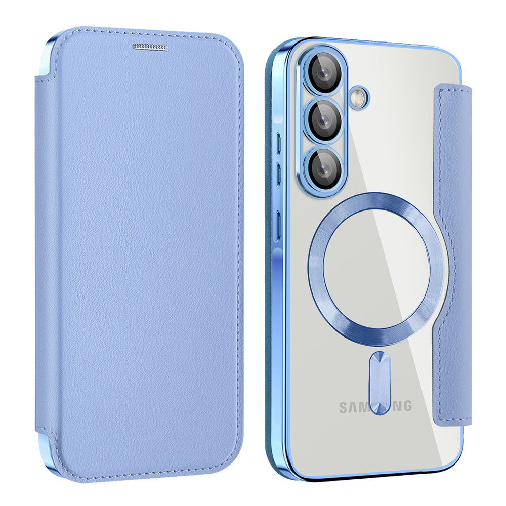 Θήκη MagSafe για Samsung Galaxy A37 5G, Techsuit, SmartMag Book, Μπλε