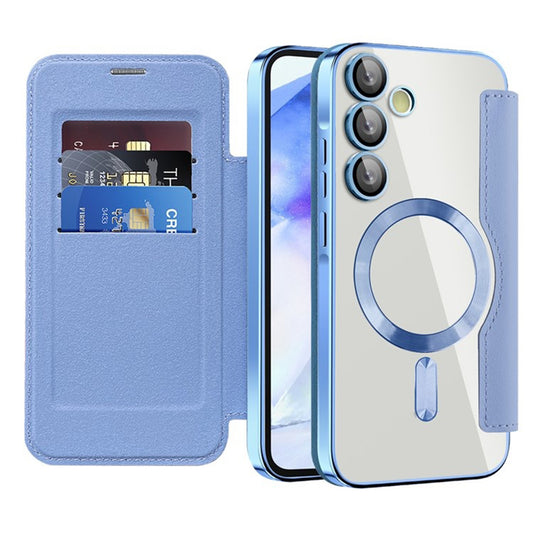 Θήκη MagSafe για Samsung Galaxy A55 5G A556, Techsuit, SmartMag Book, Μπλε