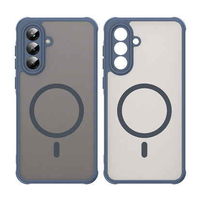 Θήκη MagSafe για Samsung Galaxy A56 A566, Techsuit, HaloFrost II, Μπλε Σκούρο