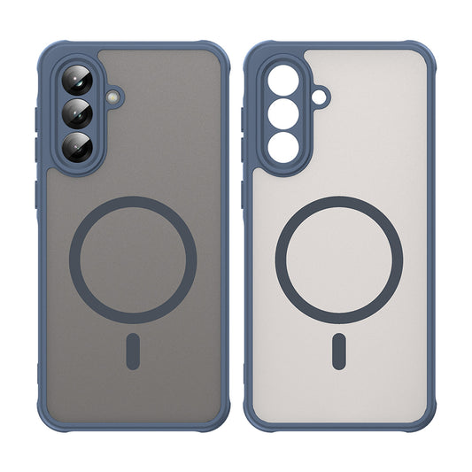 Θήκη MagSafe για Samsung Galaxy A56 A566, Techsuit, HaloFrost II, Μπλε Σκούρο