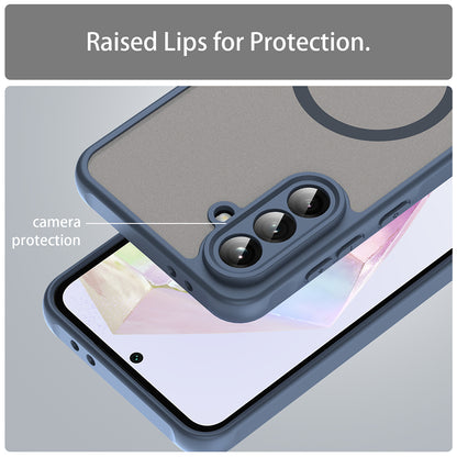 Θήκη MagSafe για Samsung Galaxy A56 A566, Techsuit, HaloFrost II, Μπλε Σκούρο