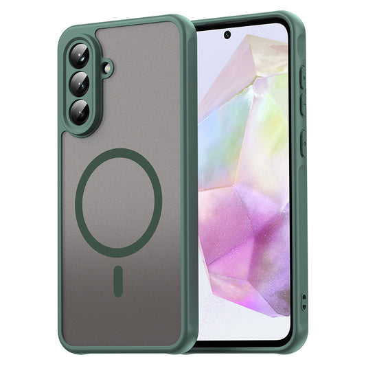 Θήκη MagSafe για Samsung Galaxy A56 A566, Techsuit, HaloFrost II, Πράσινο