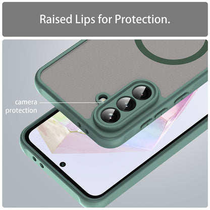 Θήκη MagSafe για Samsung Galaxy A56 A566, Techsuit, HaloFrost II, Πράσινο