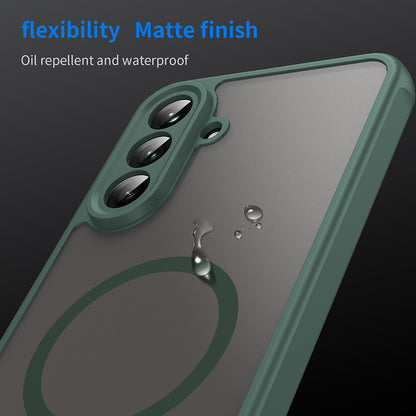 Θήκη MagSafe για Samsung Galaxy A56 A566, Techsuit, HaloFrost II, Πράσινο