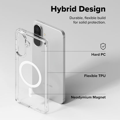 Θήκη MagSafe για Samsung Galaxy A57 5G, Ringke, Fusion, Διάφανη