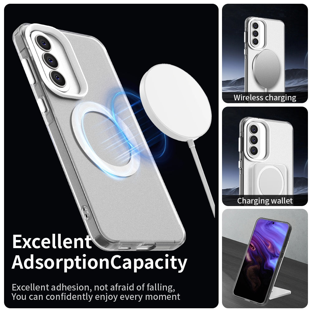 Θήκη MagSafe για Samsung Galaxy A57 5G, Techsuit, CandyCase, Λευκή