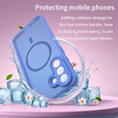 Θήκη MagSafe για Samsung Galaxy A57 5G, Techsuit, HaloFrost II, Μπλε