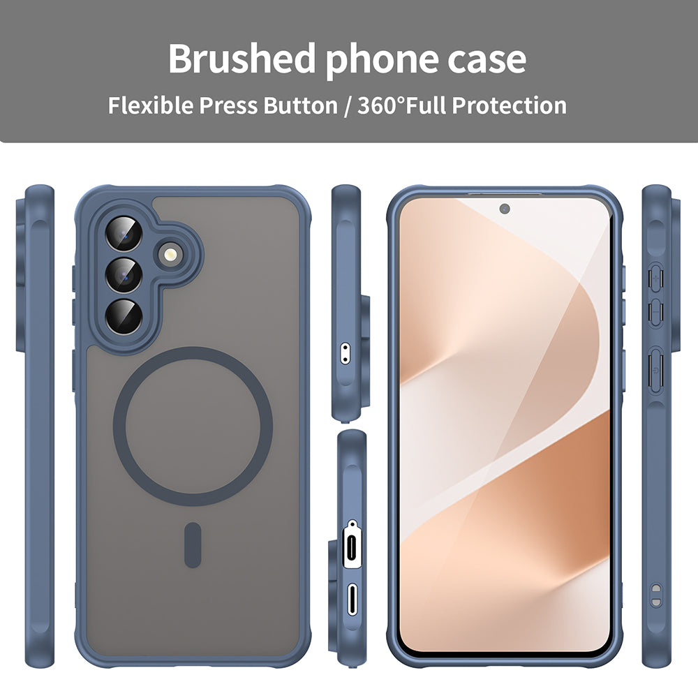 Θήκη MagSafe για Samsung Galaxy A57 5G, Techsuit, HaloFrost II, Μπλε Ναυτικό