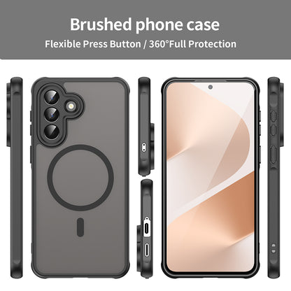 MagSafe Case for Samsung Galaxy A57 5G, Techsuit, HaloFrost II, Black