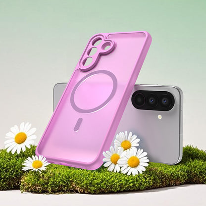 Θήκη MagSafe για Samsung Galaxy A57 5G, Techsuit, HaloFrost II, Ροζ