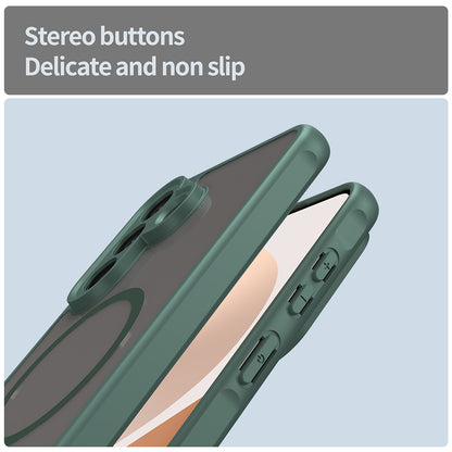 MagSafe Case for Samsung Galaxy A57 5G, Techsuit, HaloFrost II, Green