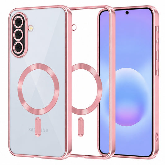 Θήκη MagSafe για Samsung Galaxy A57 5G, Techsuit, Luxury Crystal, Ροζ
