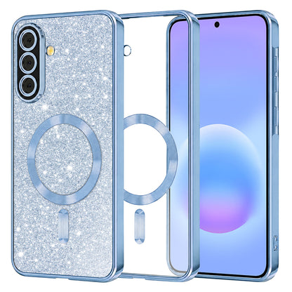 Θήκη MagSafe για Samsung Galaxy A57 5G, Techsuit, Luxury Glitter, Bleu