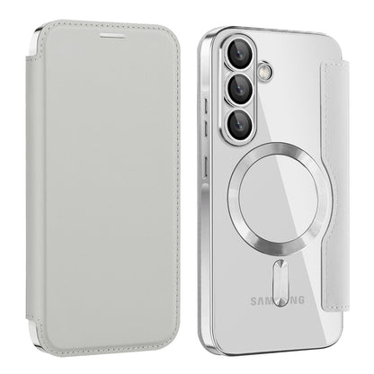 Θήκη MagSafe για Samsung Galaxy A57 5G, Techsuit, SmartMag Book, Γκρι
