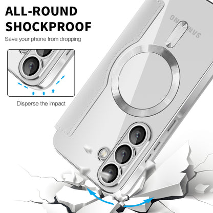 Θήκη MagSafe για Samsung Galaxy A57 5G, Techsuit, SmartMag Book, Γκρι